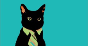 popular meme business cat memes necktie silhouette