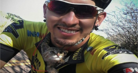 Cyclist Saves Lost Kitten cats vs cancer
